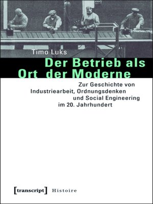 cover image of Der Betrieb als Ort der Moderne